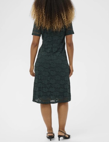 Rochie medie Cream, verde
