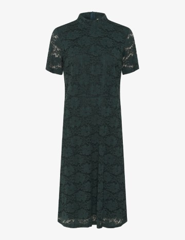 Rochie medie Cream, verde