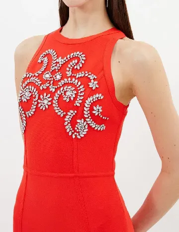 Rochie medie Karen Millen, rosu Rosu