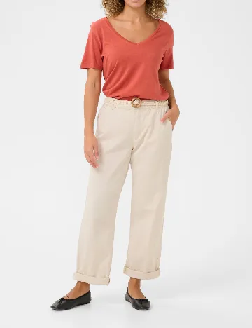 Pantaloni Cream, bej Crem