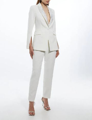 Pantaloni Karen Millen, alb