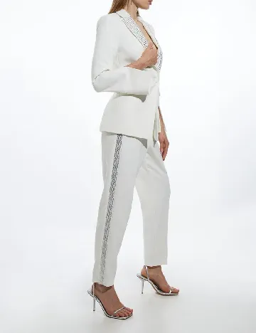 Pantaloni Karen Millen, alb Alb