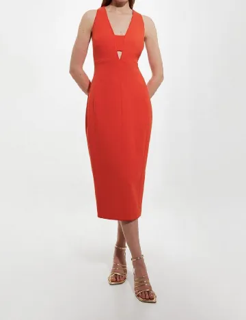 Rochie medie Karen Millen, portocaliu Portocaliu