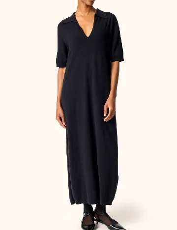 Rochie lunga Soaked In Luxury, negru Negru
