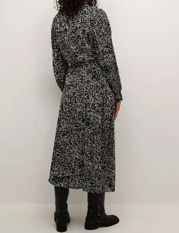 Rochie medie Kaffe, negru/alb Negru
