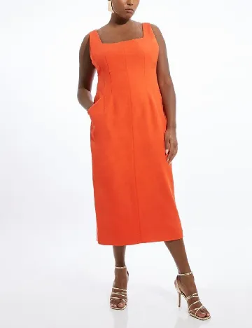 Rochie medie Karen Millen Plus Size, portocaliu Portocaliu