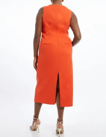 Rochie medie Karen Millen Plus Size, portocaliu Portocaliu