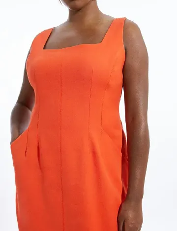Rochie medie Karen Millen Plus Size, portocaliu Portocaliu