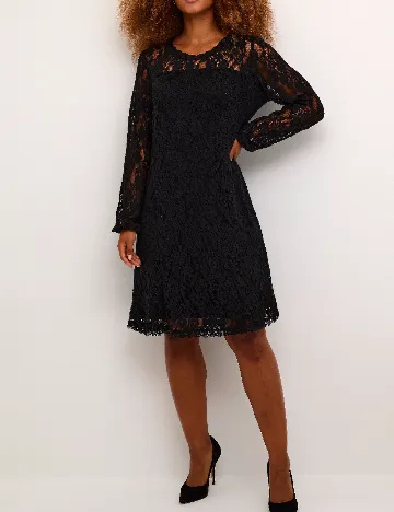 Rochie scurta Cream, negru Negru