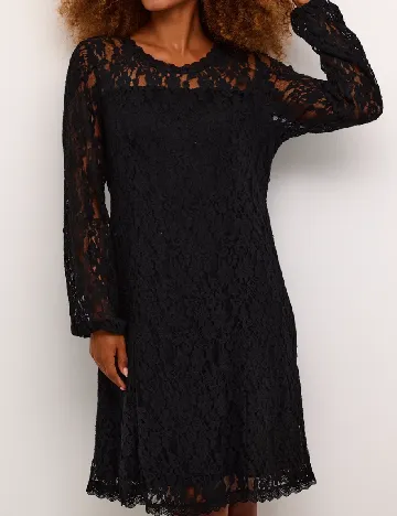 Rochie scurta Cream, negru Negru