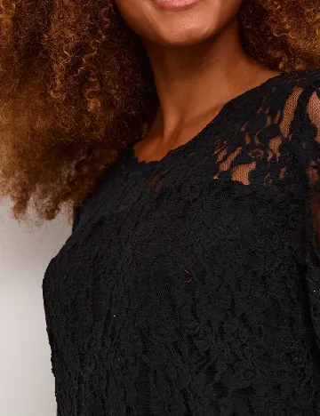 Rochie scurta Cream, negru Negru