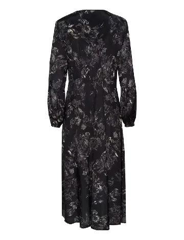 Rochie lunga Cream, negru Negru