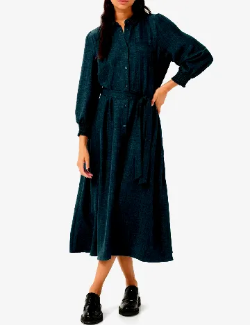 Rochie medie Kaffe, verde inchis Verde