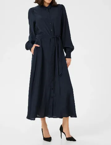 Rochie medie Kaffe, bleumarin Albastru