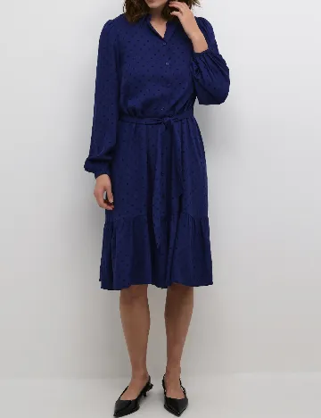 Rochie medie Kaffe, albastru Albastru