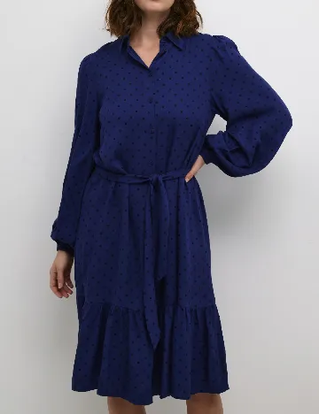 Rochie medie Kaffe, albastru Albastru