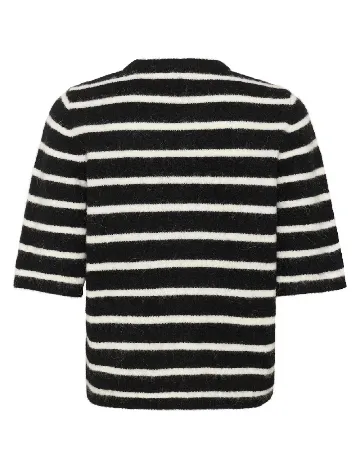 Bluza Gestuz, alb/negru Negru