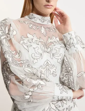 Rochie scurta Karen Millen, alb Alb