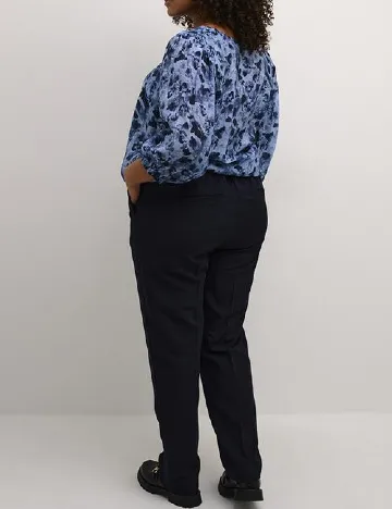 Pantaloni Kaffe Curve, bleumarin Albastru