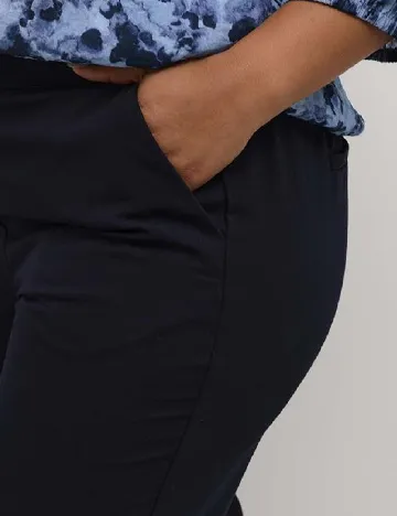 Pantaloni Kaffe Curve, bleumarin Albastru