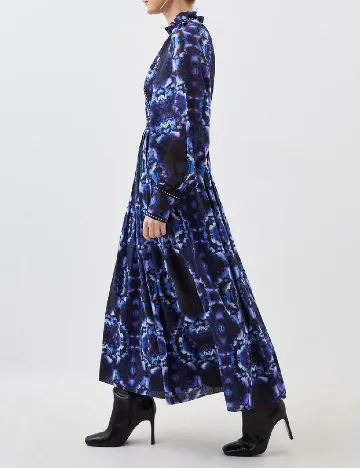 Rochie lunga Karen Millen, albastru Albastru
