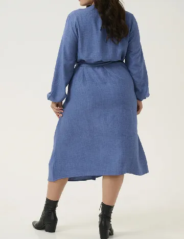 Rochie medie Kaffe Curve, albastru Albastru