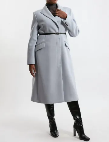 Palton Karen Millen Plus Size, bleu Albastru