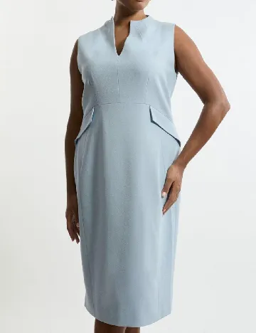 Rochie medie Karen Millen Plus Size, albastru Albastru