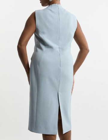 Rochie medie Karen Millen Plus Size, albastru