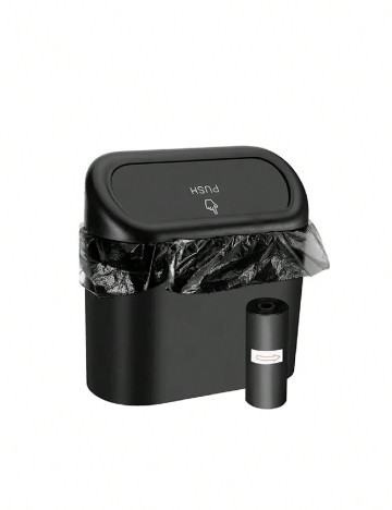 Mini cos de gunoi SHEIN, negru