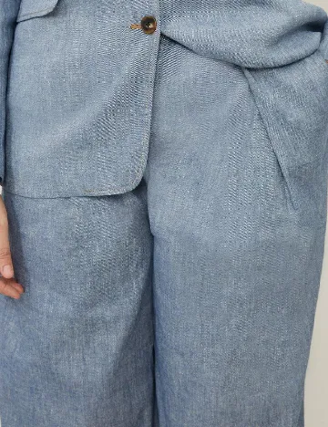 Pantaloni Karen Millen Plus Size, albastru Albastru