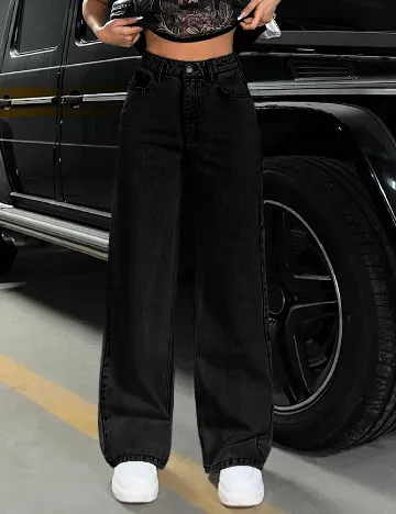 Blugi SHEIN, negru Negru