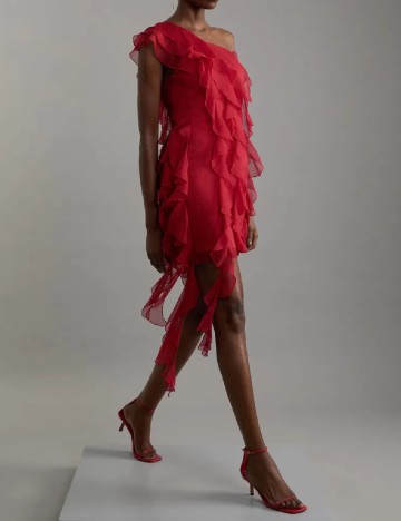 Rochie scurta Karen Millen, rosu