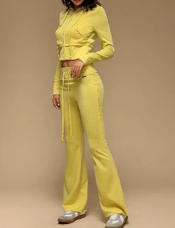 Pantaloni Forever 21, galben Galben