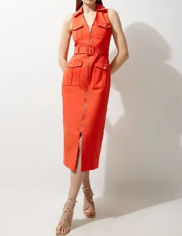 Rochie medie Karen Millen, portocaliu Portocaliu