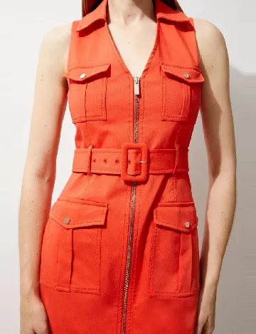 Rochie medie Karen Millen, portocaliu Portocaliu
