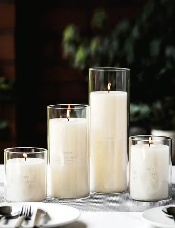 Recipient din sticla SHEIN, transparent Alb