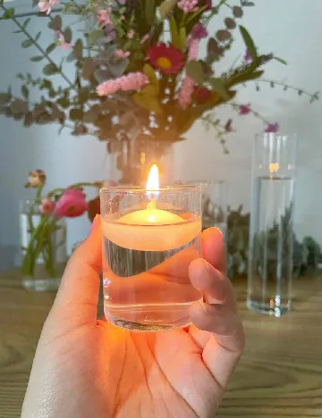 Recipient din sticla SHEIN, transparent Alb