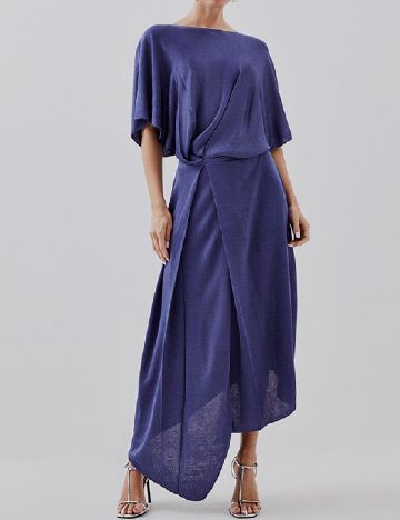 Rochie lunga Karen Millen, bleumarin