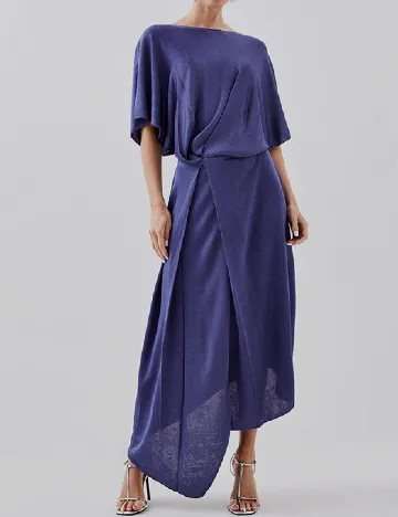 Rochie lunga Karen Millen, bleumarin Albastru