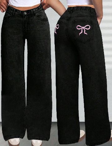 Blugi Shein Kids, negru