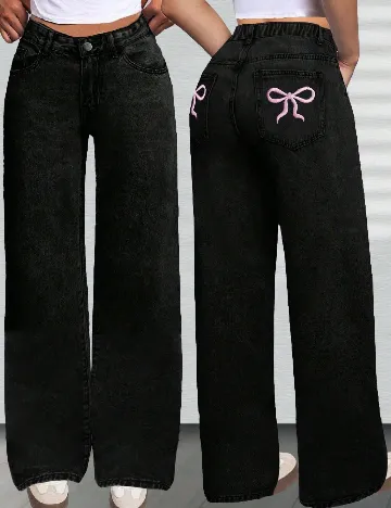 Blugi Shein Kids, negru Negru