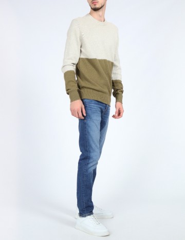 Bluza Ben Sherman, bej/verde
