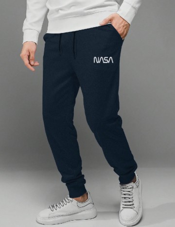 Pantaloni SHEIN, bleumarin