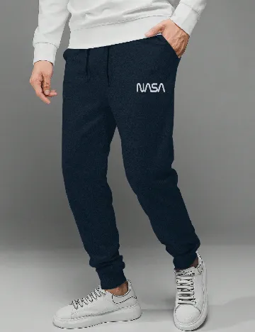 Pantaloni SHEIN, bleumarin Albastru