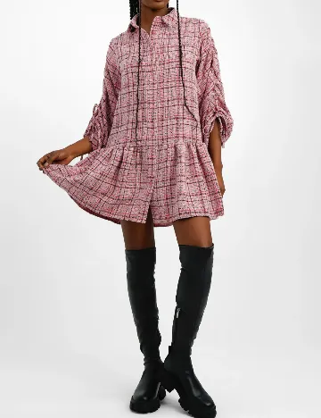 Rochie scurta ASOS, roz Roz