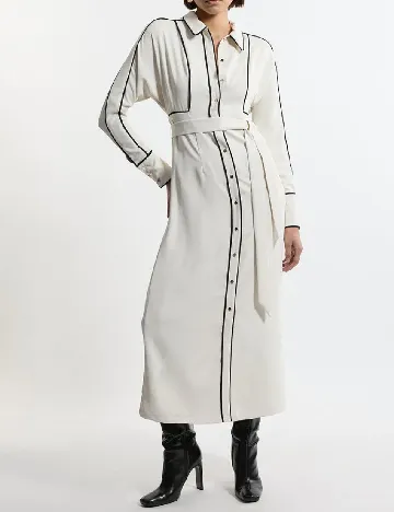 Rochie lunga Karen Millen, alb Alb
