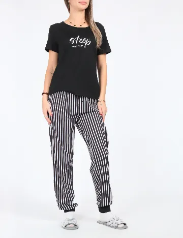 Pijama SHEIN, negru Negru