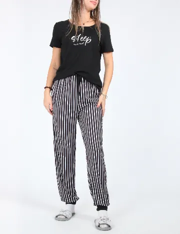 Pijama SHEIN, negru Negru