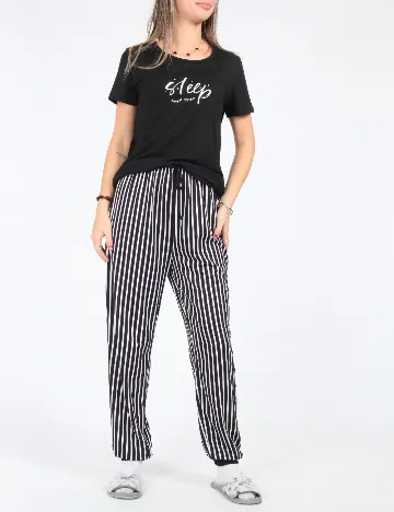 Pijama SHEIN, negru Negru